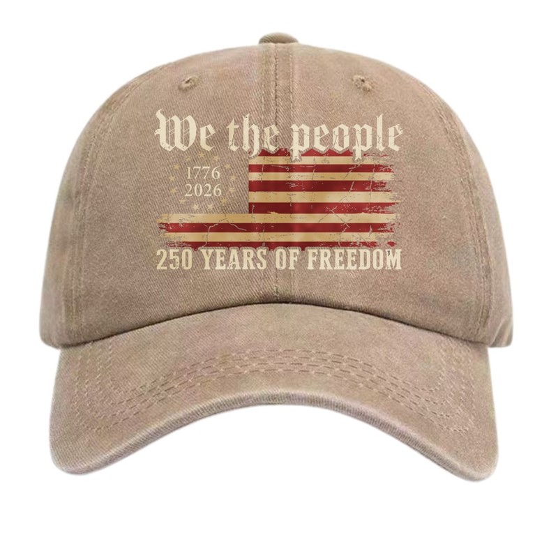 Unisex We The People 1776-2026 250th Anniversary Dad Hat USA Flag Patriotic Cap gallery