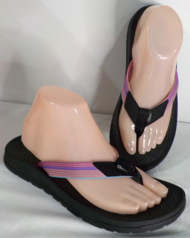 CHACO Lowdown Flip Flop Rising Pink Yarrow Womens sz 9 Support Comfort *EUC*L@@K