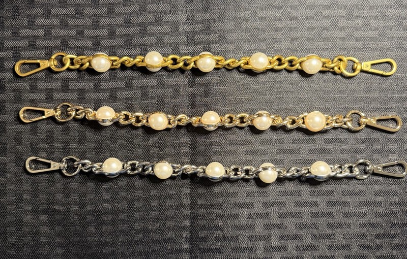 pearl chain purse strap extender 11 inches