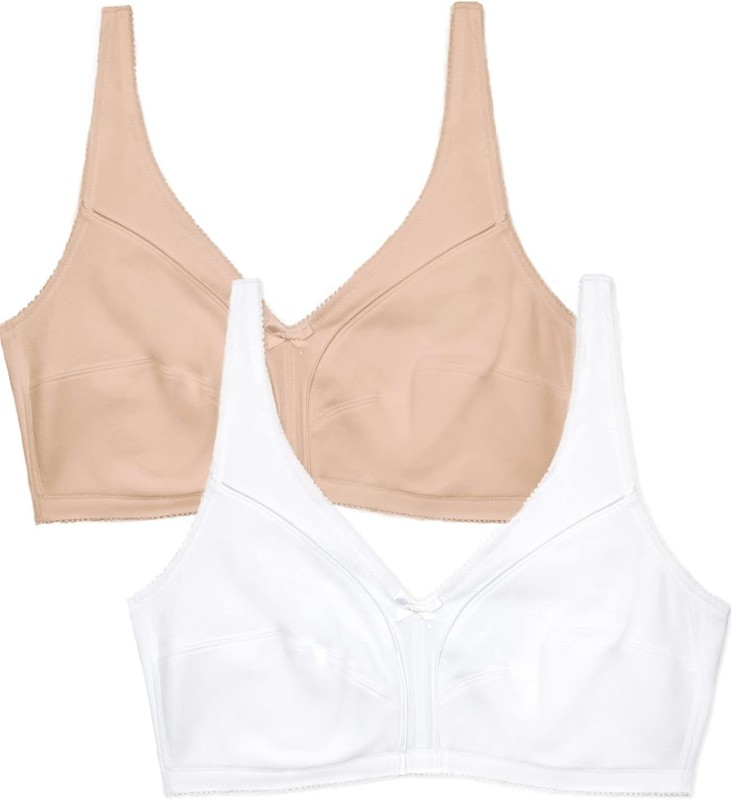 Fruit of the Loom Lingerie T-Shirt Solid Womens Soft Cup Bra WireFree with