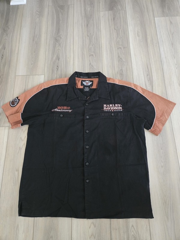 Harley-Davidson 105th Anniversary 1903-2008 Button Down Men’s Size XL