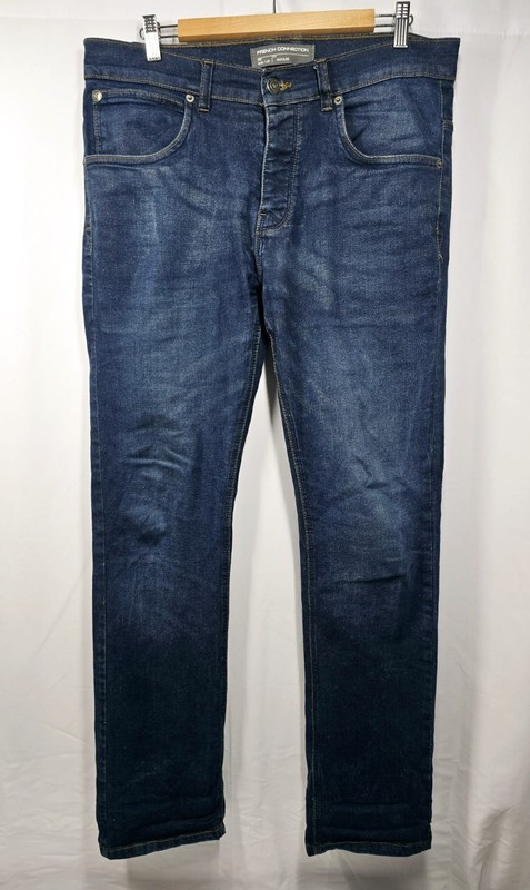 FRENCH CONNECTION Mens Slim Jeans W36 L32 Blue Cotton