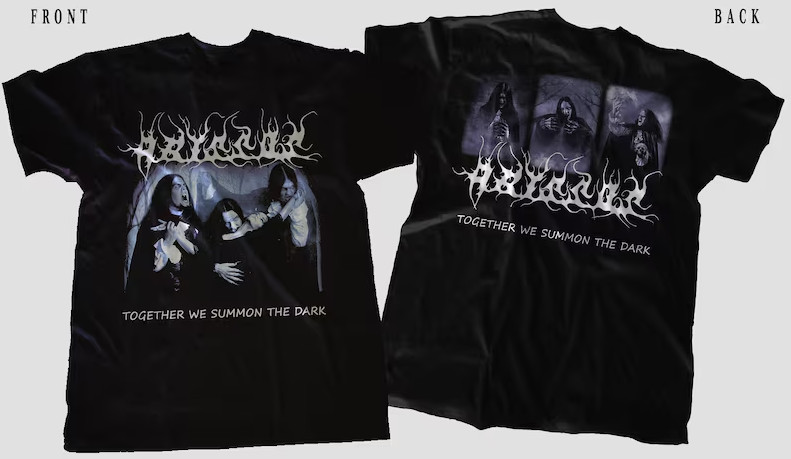 Vintage Style Tee – ABYSSOS Together We Summon The Dark Design – Sizes S-5XL