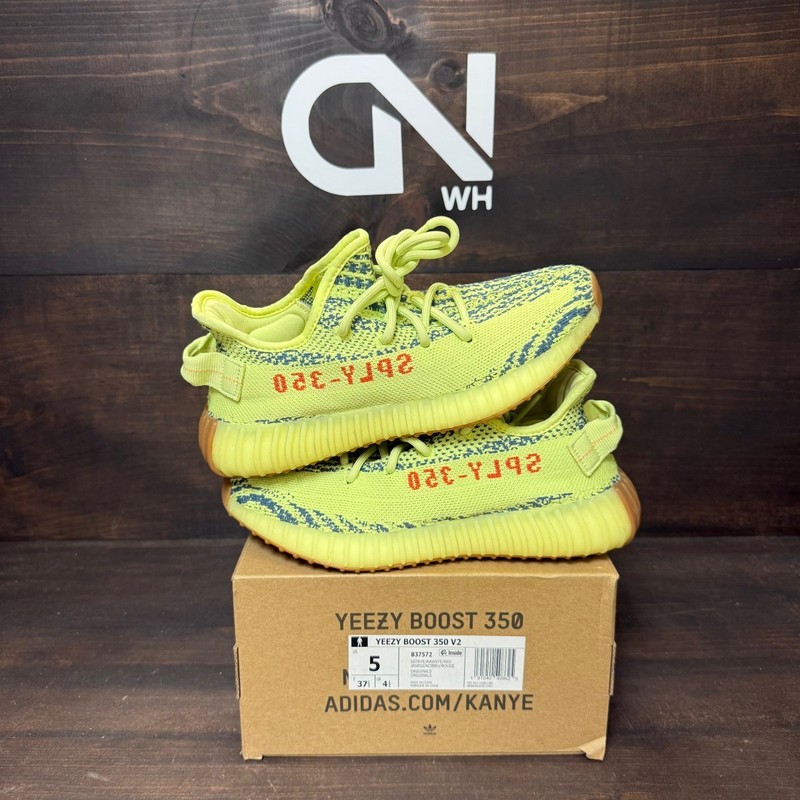 adidas Yeezy Boost 350 V2 Semi Frozen Yellow (Pre-Owned) – B37572-5-PO… Size 5