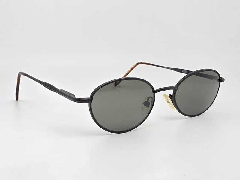 Reptile Gecko Matte Black Frame Polarized G-15 Green Glass Lens Sunglasses 48mm