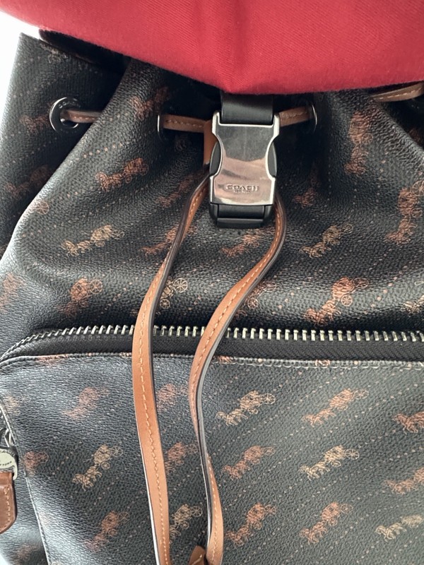 Coach C4135 Turner Backpack With Horse And Carriage Dot Print IN BLACK gallery