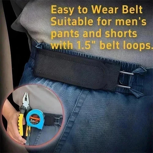 2PCS Tactical Metal Hook Elastic Belt Buckle-Less Invisible Waist Belt Closure gallery