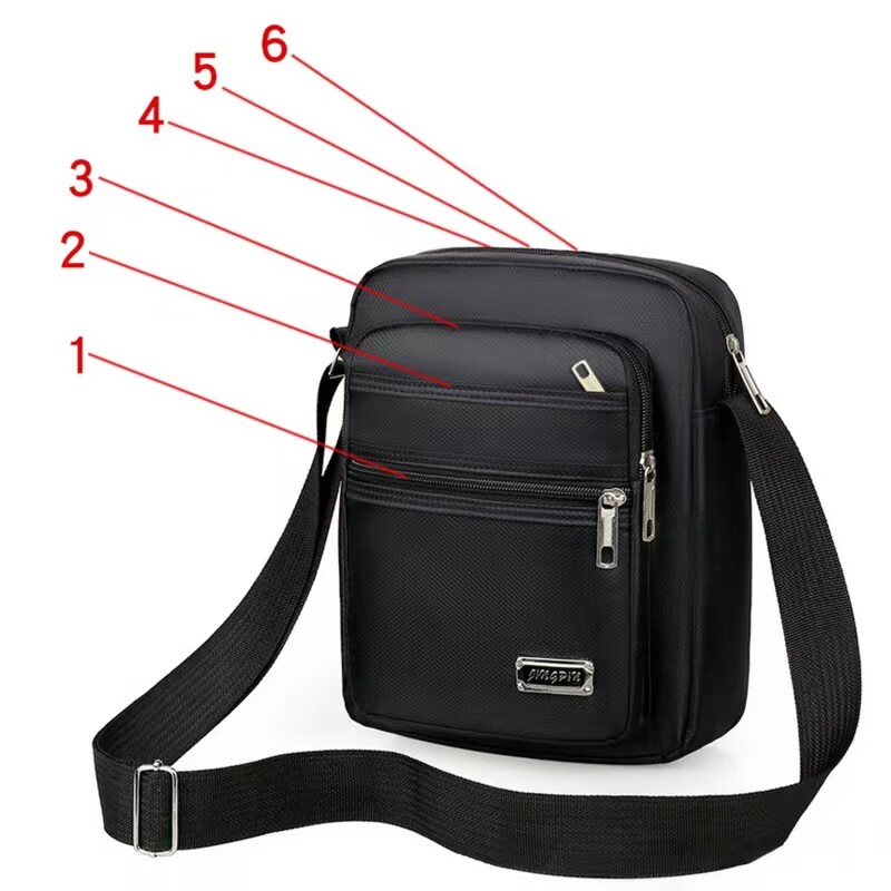 Men’s shoulder bag messenger bag casual handbag travel cross body bag