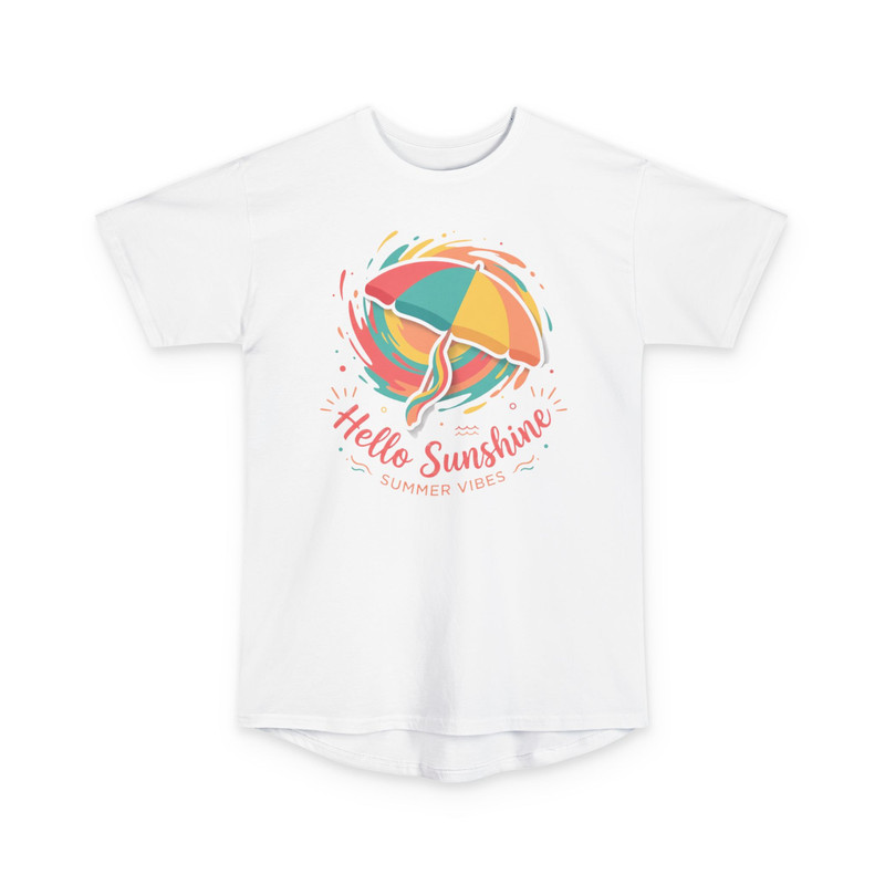 Hello Sunshine beach umbrella T-Shirt | Summer vibes, colorful umbrella design gallery