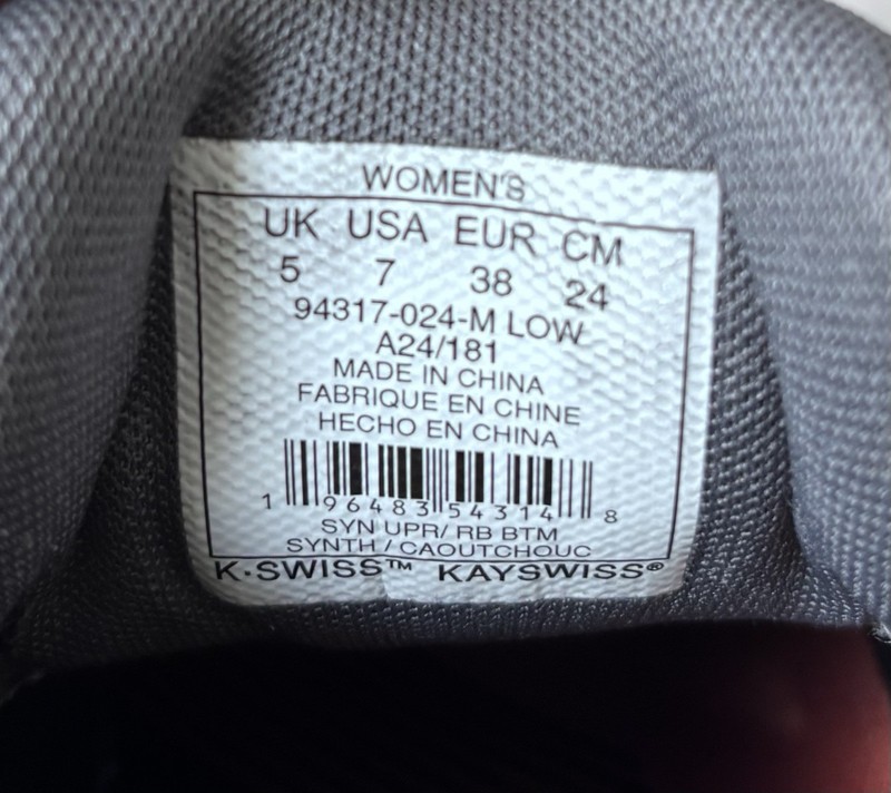 K Swiss McLaren Formula One Sneakers Women’s Size 7 Black Gray gallery
