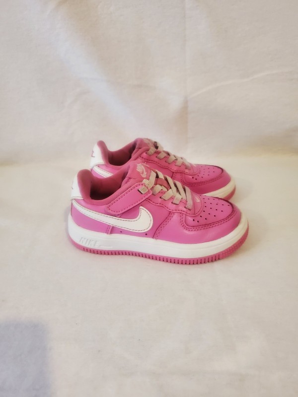 Nike FORCE 1 LOW EasyOn Toddler Size 8C Playful Pink/White FN0237-600 Sneakers gallery