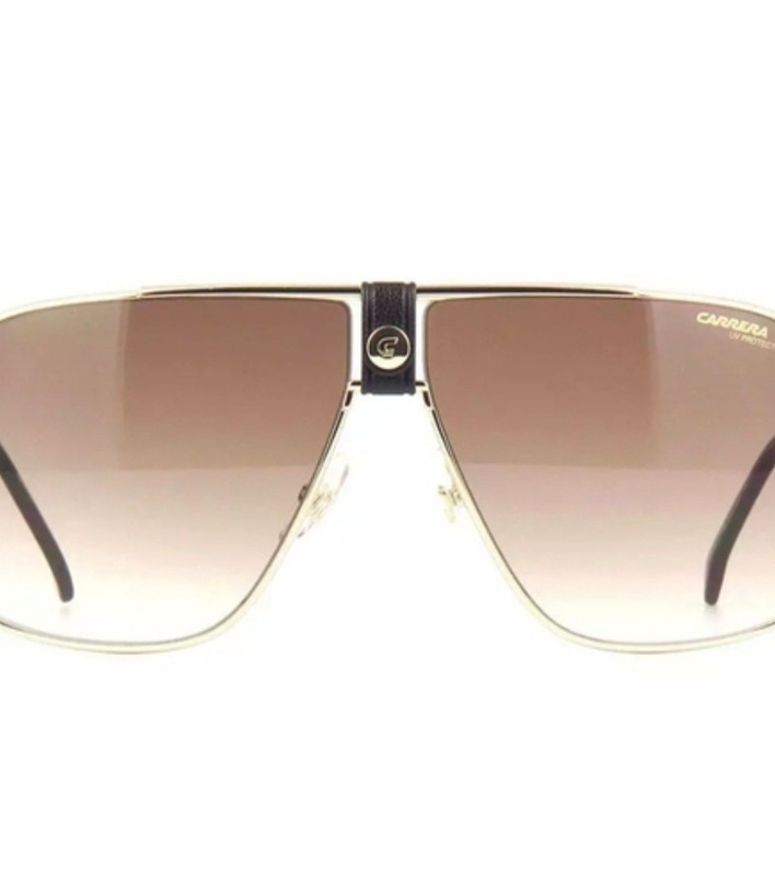 CARRERA 1018S 0J5G Gradient Squared Aviator Sunglasses Gold/Brn Unisex 63MM NWT gallery