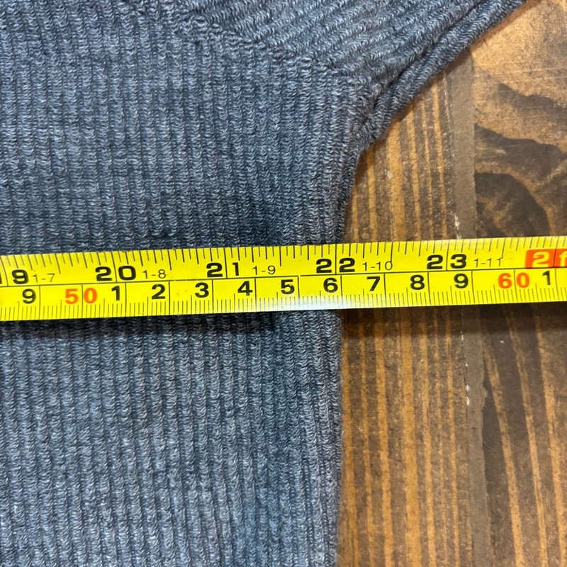 BUC-EE'S Sweater Womens XS Gray Ribbed V Neck Holiday Beaver Graphic gallery