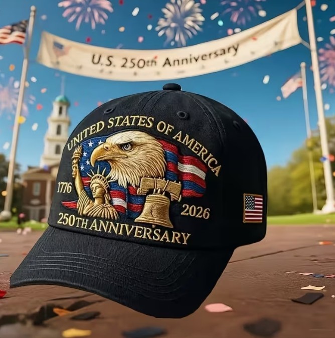 American 250 Anniversary Hat- United States Independence day 1776-2026. gallery