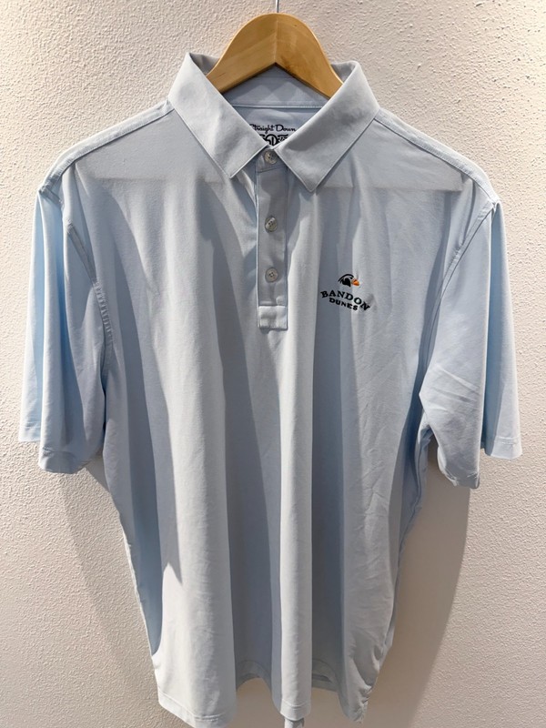 Straight Down Performance Golf Polo – Size Large – Bandon Dunes