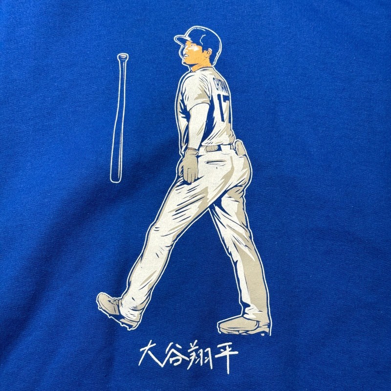 NEW Shohei Ohtani Hoodie Mens XL Blue Los Angeles Dodgers Pocket BreakingT