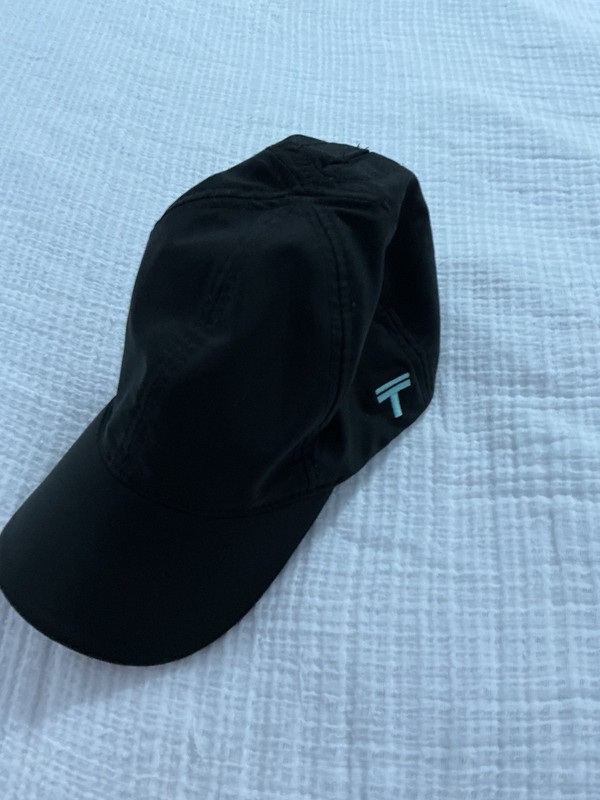 Women’s Top Knot Black Magnetic Ponytail Baseball Hat Cap Size Small Medium gallery