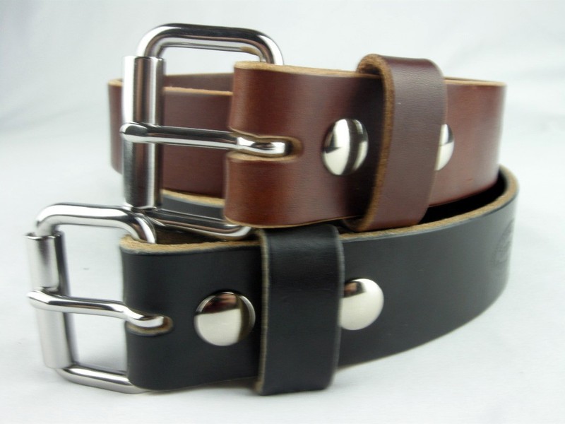 1 1/2″ Heavy Duty LEATHER WORK BELT_AMISH HANDMADE_CCW GUN HOLSTER BELTS