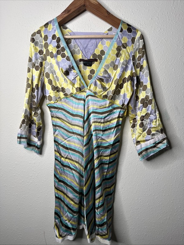 A Common Thread Silk Dress Size M Retro Chic
