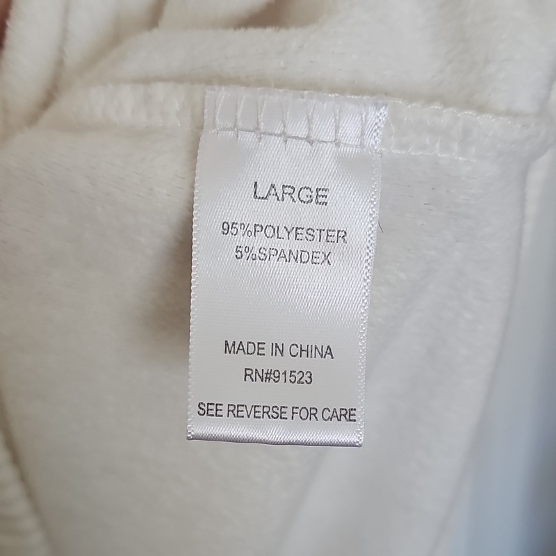 jaclyn intimates white solid knit polo collared short sleeve stretch top L gallery