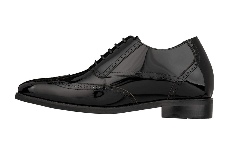 CALTO - S1015 - 3 Inches Taller (Black) - Patent Leather Dress Oxford gallery
