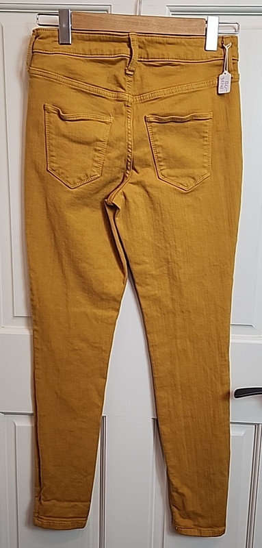 Universal Thread Mustard Yellow Skinny Jean Women Size 2 28x29 Stretch 120-35141 gallery