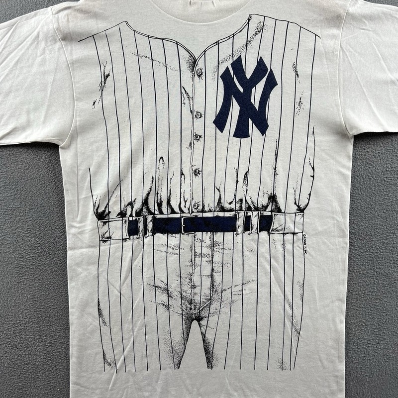 Vintage New York Yankees Shirt Youth Bigger Logo 7 Don Mattingly Uniform AOP MLB gallery