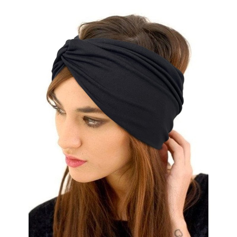 Jesries 10 PCS Women Headbands African Wide 1 Count (Pack of 10), Wine red gallery