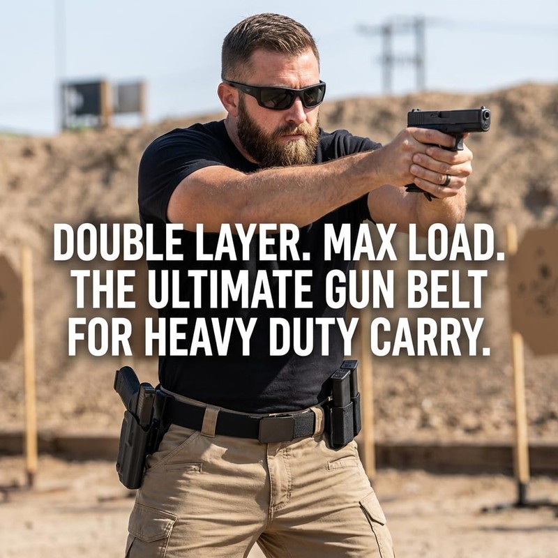 1.5" Ratchet Tactical Gun Belt for IWB/OWB Carry | Quick Release Buckle & Dua... gallery