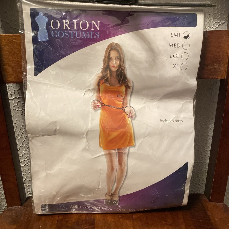 Orion Costumes Womens I Adult Orange Convict Dress 74902 Small