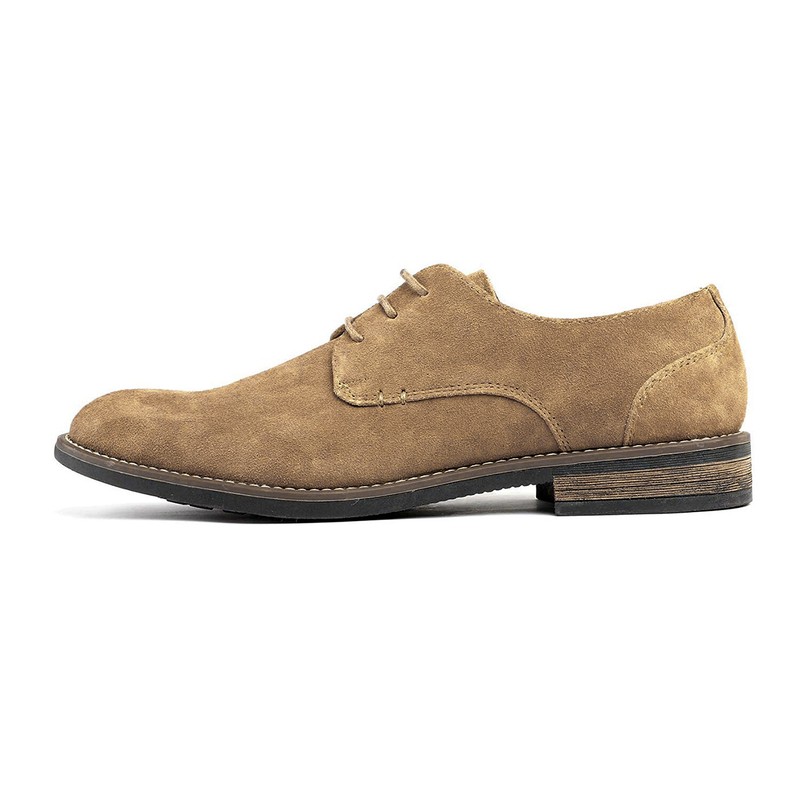 Men's Classic Suede Leather Dress Casual Lace up Oxfords Shoes US gallery