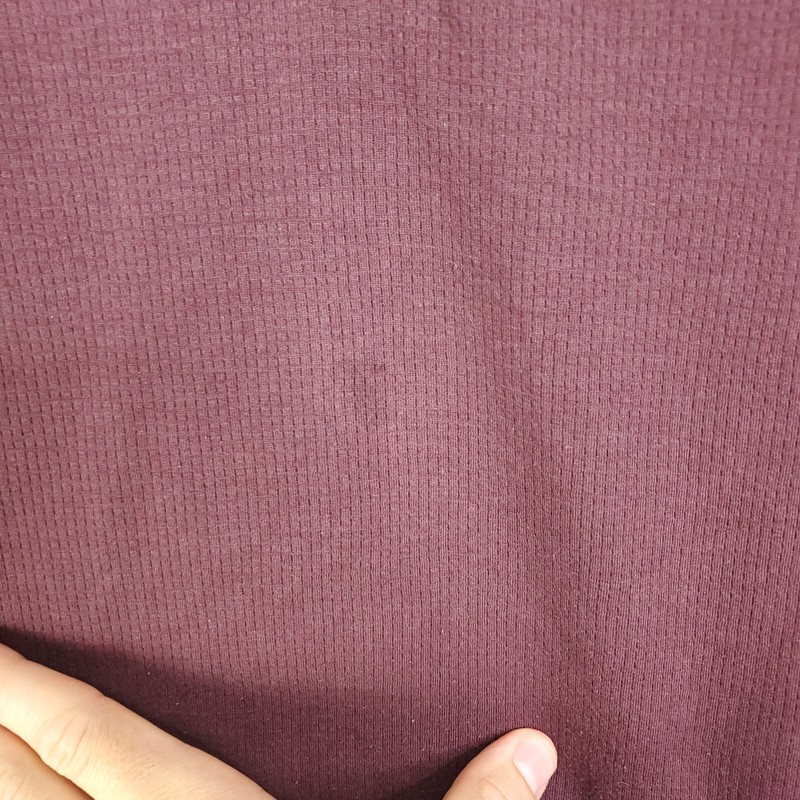2 01 Algo Shirts Mens Large Quarter Button Long Sleeve Maroon Teal Performance gallery