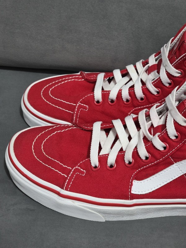 Size 9 - Vans Sk8- High Racing Red gallery