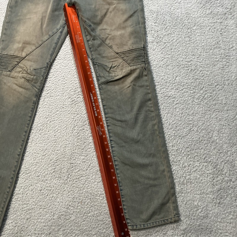 Pink Dolphin BIKER DENIM Light Wash Distressed style Men's Jeans gallery
