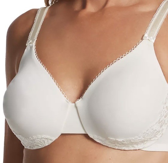 Olga 38C Ivory Luxury Lift Bra w Matching Lace Underwired #35063
