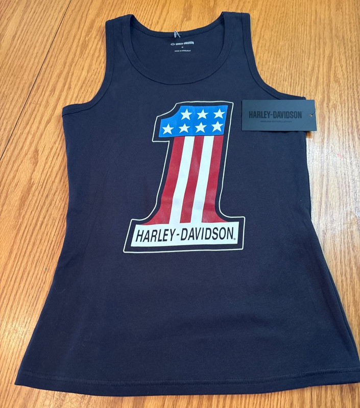 Harley-Davidson Tank Top Ultra Classic #1 Flag Logo Sleeveless NWT M Medium