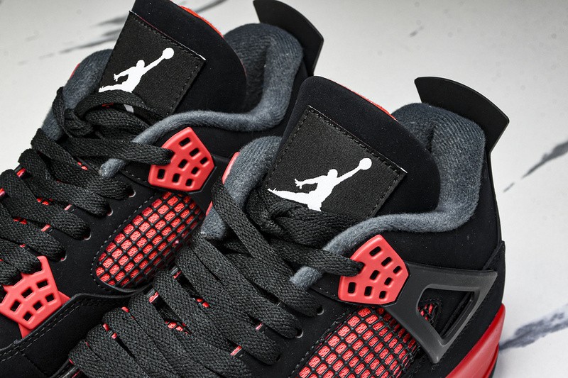 CT8527-016 AJ 4 Retro Red Thunder Black/Crimson Men's Size 4-13 gallery