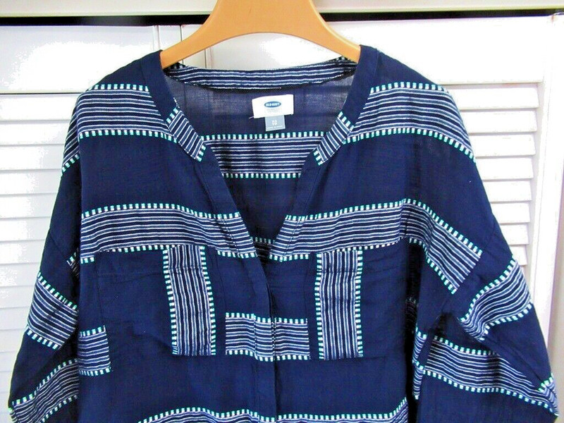 Women’s Native American Inspired Cotton Shirt Jacket Old Navy -Oversized Small gallery