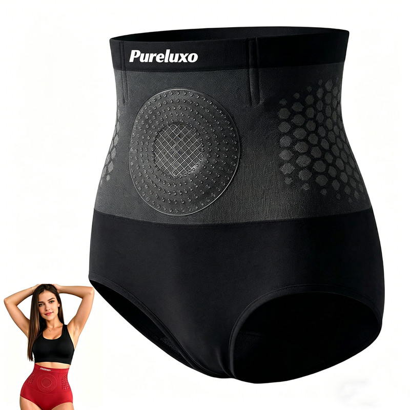Pureluxo 4-in-1 Yoga Shorts, Firming Shaping Underwear for Daily Wear