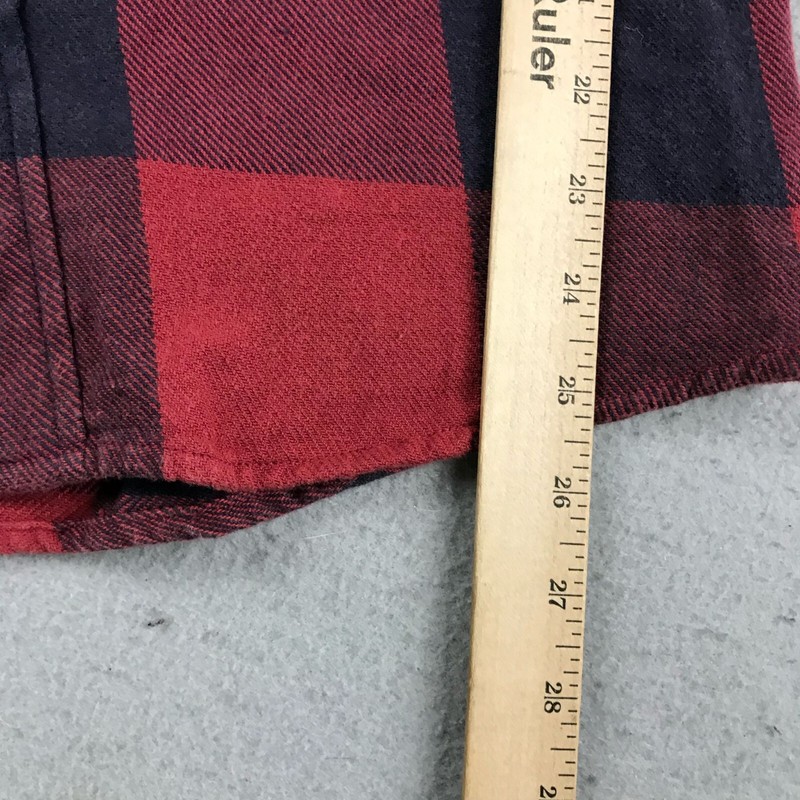 The Normal Brand Mountain Shirt Mens Small Red Plaid Button Up Long Sleeves NWT gallery