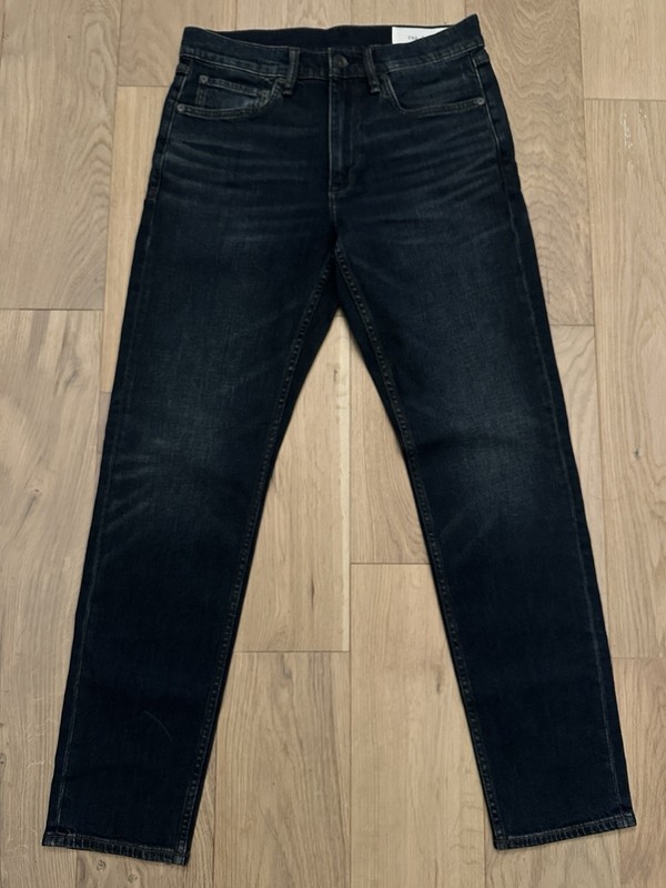 rag & bone Men’s Slim Fit Black Solid Denim Jeans Regular Size 29