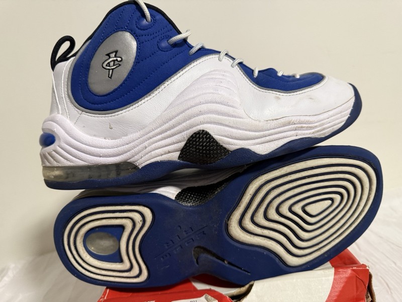 Nike Air Penny II Atlantic Blue 2016 Mid Top Leather Sneaker 333886-400