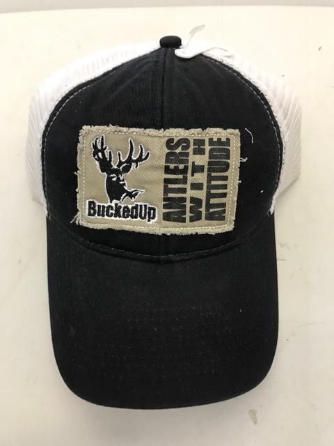 BuckedUp ‘Antlers with Attitude’ Adjustable Hat, NEW