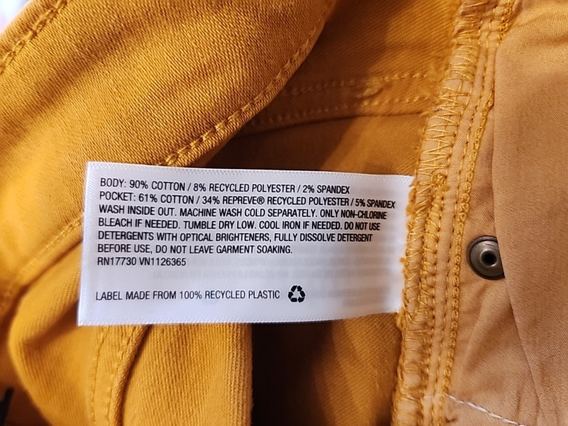 Universal Thread Mustard Yellow Skinny Jean Women Size 2 28x29 Stretch 120-35141 gallery