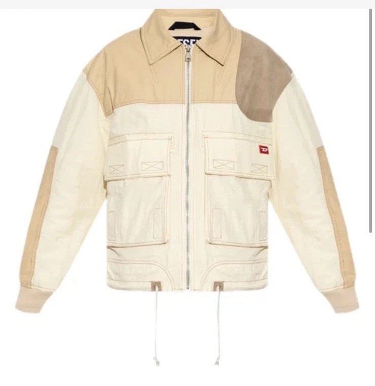 Diesel J-tech Patchwork Off-white Jacket Men's gallery