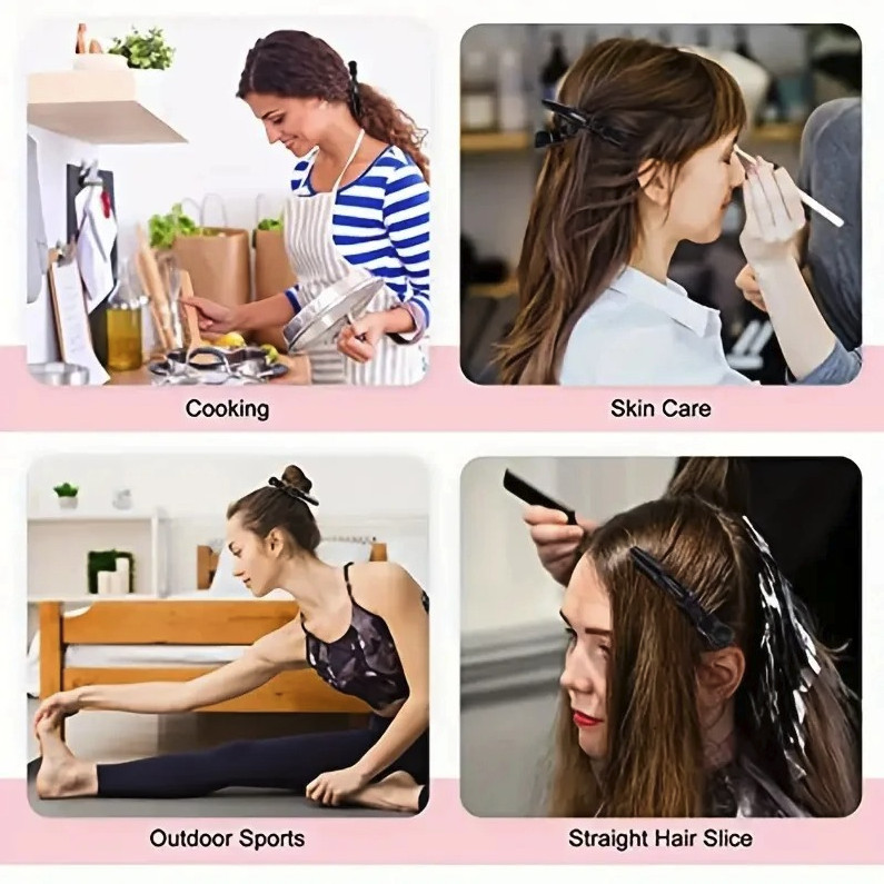 5 PCS Plastic Alligator Hair Clips Non-Slip Hairpins Salon Styling Tool - NEW gallery