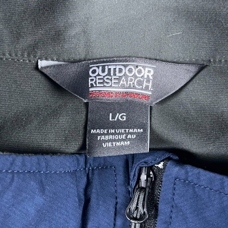 Outdoor Research Vest Mens Large Blue Black Lightweight Pertex gallery