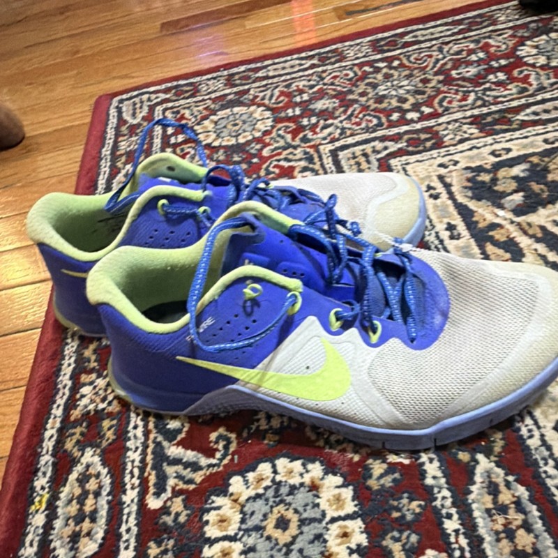 Nike Metcon 2 Lace Up Low Top Blue White Green Training Sneaker 821913-003 gallery