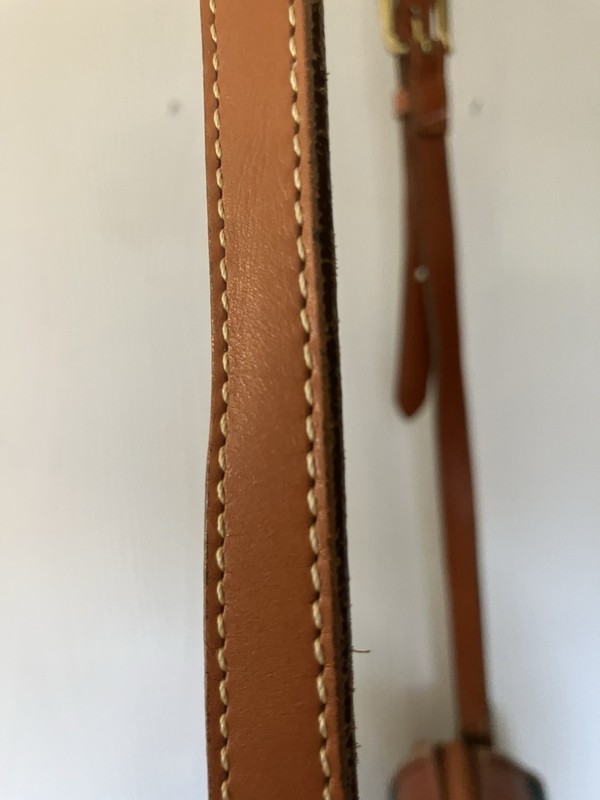 Dooney & Bourke All-Weather Leather Green/Brown Small Crossbody Zip Bag gallery