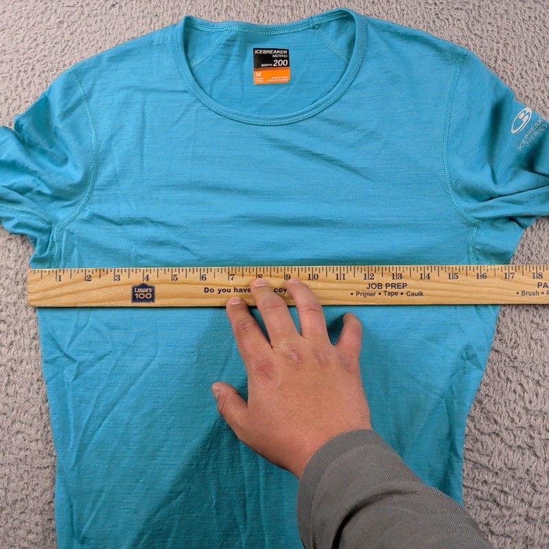 Ice Breaker Merino Shirt Womens M Teal Body Fit Baselayer Wicking Wool 200 gallery